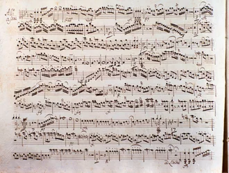 Page de partition musicale d