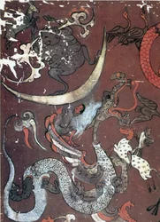 Peinture de la Lune et d
