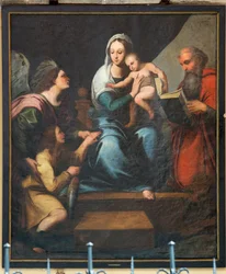 Église paroissiale (Onze-Lieve-Vrouwekerk van Pamele). Intérieur. Anonyme. Madonna (Madonna met vis, Tobias). Copie de Rafael (?).