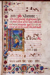 Bibliothèque Piccolomini : livre de chœur, cod. 7.G, ff. 40v avec « Vision de Jérémie »