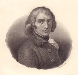 Portrait du poète italien Giuseppe Parini (1729-1799), gravure sur cuivre de Piotti d