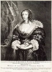 Portrait de la reine Henriette Marie de Bourbon