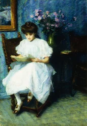 Lecture au salon
