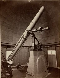 Télescope réfracteur avec monture équatoriale, Washington DC, USA