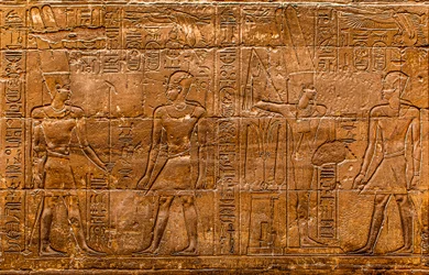 Relief, Temple de Louxor, Thèbes, Égypte, Afrique