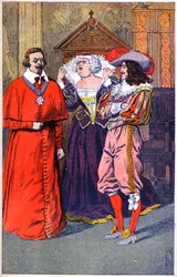Richelieu, Marie de Médicis, Louis XIII (illustration)