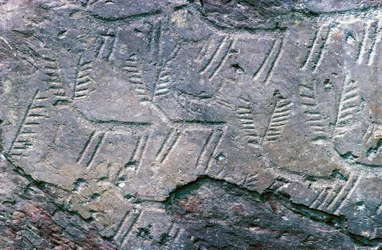 Gravures rupestres dans le parc archéologique national des Massi di Cemmo, Val Camonica (liste du patrimoine mondial de l