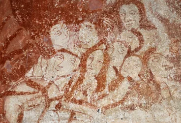 Art roman : La chapelle Sainte-Catherine, voûte en berceau, l