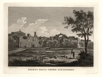 Ruines des Thermes de Dioclétien, Rome