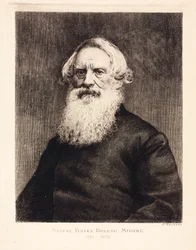 Samuel F B Morse, artiste américain et inventeur du code Morse, vers 1870