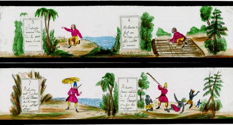 Scène des Aventures de Robinson Crusoé