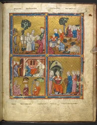 Scènes de la vie de Joseph de la Haggadah de Pâque (la 