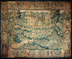 Tapisserie. Enghien. Chasse (La Chasse, de jacht).