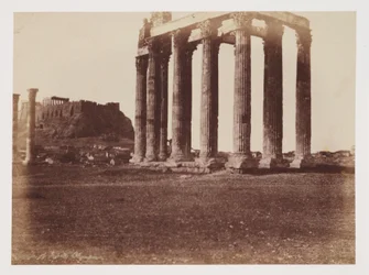 Le Temple de Jupiter Olympius, vers 1849