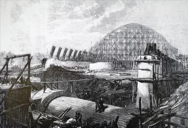 La construction de la gare de St Pancras