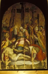 La déposition, Luca Signorelli, galerie de Volterra, Toscane, Italie