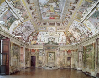 Le salon principal, conçu par Pirro Ligorio pour le cardinal Ippolito II d