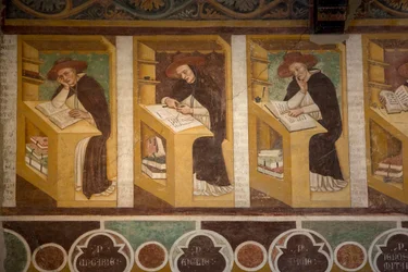 Tommaso Barisini, aussi appelé Tommaso da Modena, sec. XIII, fresque, église St. Nicolò, nef, Trévise, Italie (photo)