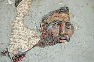 Deux athlètes, mosaïque de Samandağı, Turquie