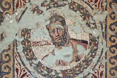 Deux athlètes Mosaïque, de Samandagi, Turquie