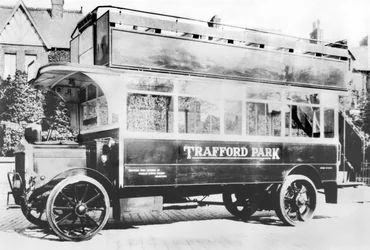 Royaume-Uni : Le bus de Trafford Park. Eccles, vers 1910