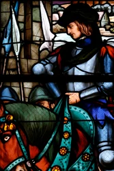 Vitrail, cathédrale de Bourges, France