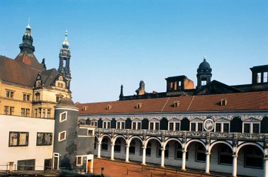 Aile du Palais Zwinger, Dresde (18ème siècle), Saxe, Allemagne