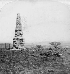 Monument aux 27e Inniskillings, Harts Hill, près de Colenso, Natal, Afrique du Sud, guerre des Boers, 1901