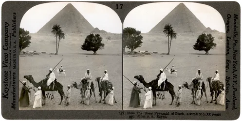 La Grande Pyramide de Gizeh, Égypte, 1905