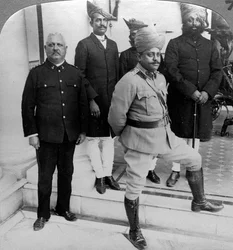 Le Maharaja de Gwalior chez lui, Madhya Pradesh, Inde, vers 1900