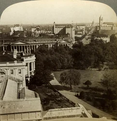 La Maison Blanche et le bâtiment du Trésor, Washington DC, USA