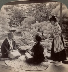 Les jardins de la demeure de M. Y. Namikawa, figure majeure des industries d