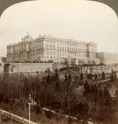 Le majestueux Palais Royal et le Parc Royal Campo del Moro...Madrid, Espagne, 1902