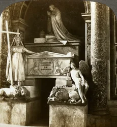 Tombeau du pape Clément XIII, basilique Saint-Pierre, Rome, Italie