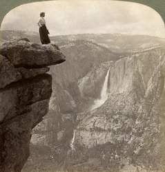 Vue depuis Glacier Point, vallée de Yosemite, Californie, USA, 1902
