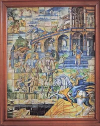 Chantilly, Château : Scène carrelée