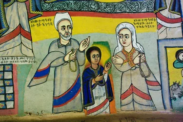 Église Debre Sina Maryam, Gorgora, Lac Tana, Éthiopie, Afrique