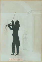 Niccolo Paganini - silhouette