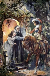 Illustration du 19ème siècle représentant un épisode d