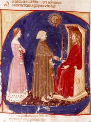 Deuxième ciel : Dante et Béatrice face à l