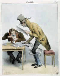 Un attrapeur de café Momus à Paris - 1821, Carnavalet