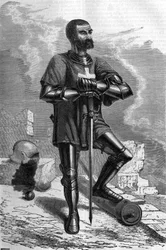 Un chevalier de la ville de Rhodes (Grèce), au XVIe siècle