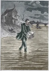 Un homme qui se tue en se jetant à l