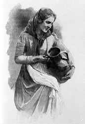 Une jeune femme du peuple, habitante de Messine, Sicile