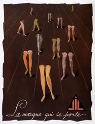 Publicité pour les bas Jil, 20e siècle (illustration)