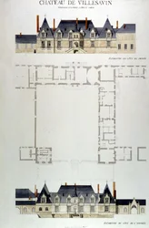 Architecture du Château de Villesavin, Tou en Sologne, Loir et Cher (41)