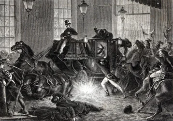 Attentat de Felice Orsini contre Napoléon III le 01/01/1858 - dans L