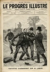Attaque contre M. Fernand Labori (1860-1917), avocat de la défense d