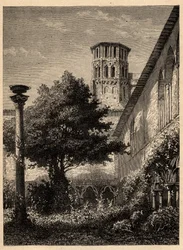 Couvent des Augustins (Toulouse) - Le cloître des Augustins à Toulouse - gravure dans "PATRIE - DESCRIPTION PICTURESQUE DE LA FRANCE EN 6 VOLUMES" par Lucien Huard - fin 19ème siècle
