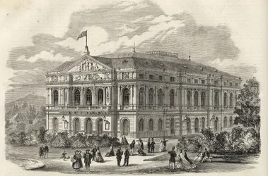 Baden Baden (Baden-Baden), Allemagne - Le Théâtre de Baden - 1867